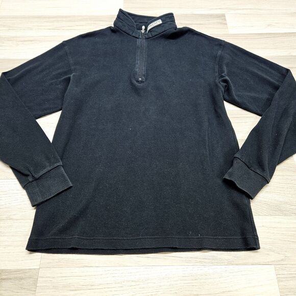 Spyder Mens Black 1/4 Zip Mock Neck Web Shirt Small - Picture 2 of 8